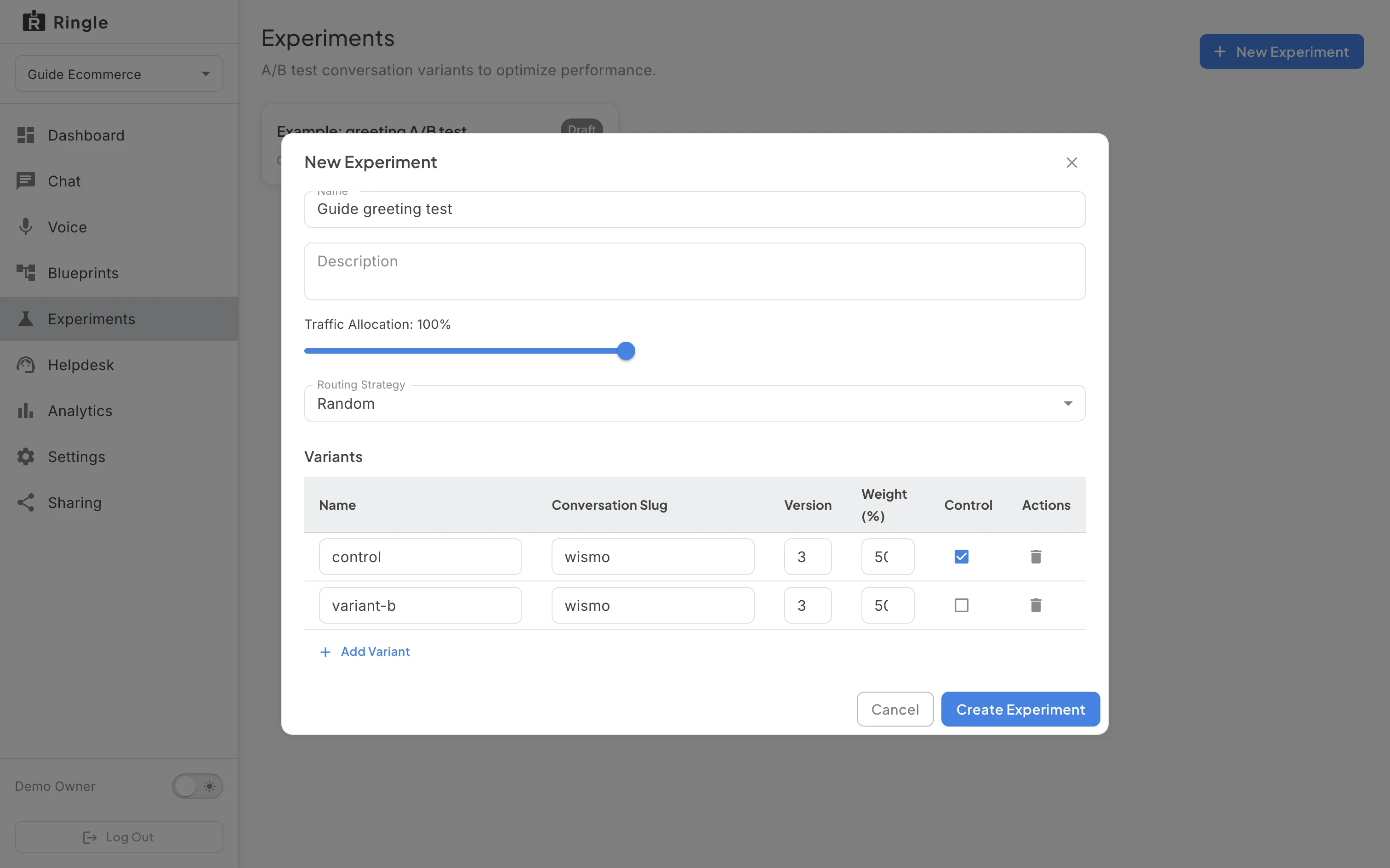 demo-experiments, step-02